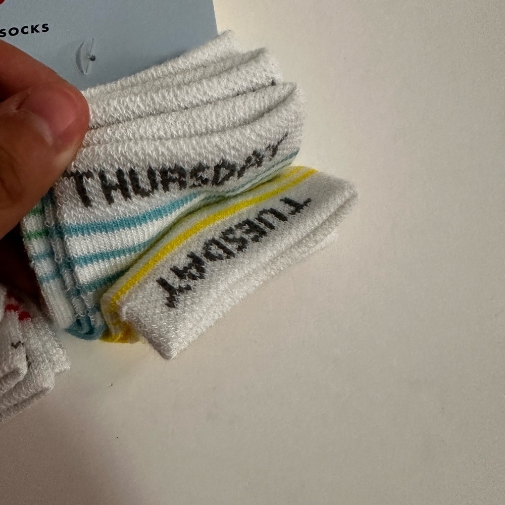 🧦 NWT Cat & Jack 6pk Kids Low-Cut Socks - Weekdays (6-12 Months) 🧦 - Picture 8 of 8